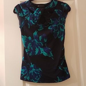 INC international concepts navy flower top